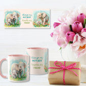 Altijd mijn moeder - Olifant Mum & Baby Pink Mok