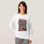"Altijd mijn plank" Boekliefhebbers T-shirt (Voorkant volledig)