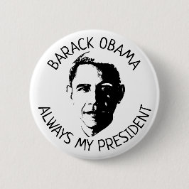 Altijd mijn President Obama American Flag Button