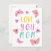 Altijd mis ik je moeder briefkaart (Voorkant / Achterkant)