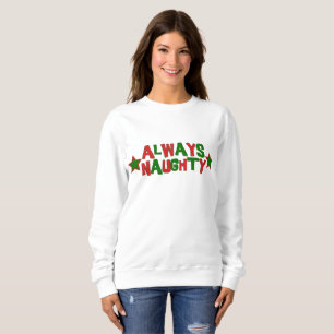 Altijd Naughty, nooit leuke Roller Derby kerst Trui