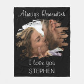 Altijd onthouden dat ik van je hou fleece deken (Voorkant)