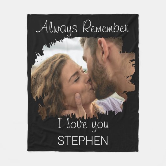 Altijd onthouden dat ik van je hou fleece deken (Voorkant)