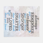 Altijd onthouden dat je braver bent fleece deken (Voorkant (Horizontaal))