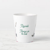 Altijd op de bal Grappig Golf Gepersonaliseerd Latte Mok (Voorkant)