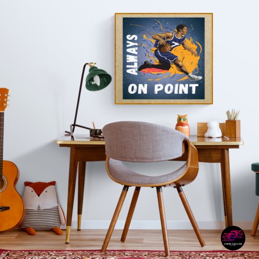 Altijd op punt basketbal perfect poster