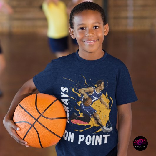 Altijd op punt basketbal t-shirt
