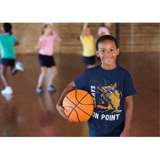 Altijd op punt basketbal t-shirt