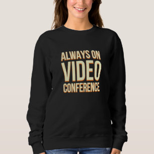 Altijd op videoconferentiewerk vanuit thuisboss WF Trui