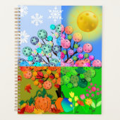 Altijd Pickleball Season Winter Spring Summer Herf Planner (Voorkant)