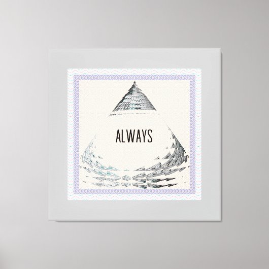 Altijd Piramide Canvas Afdruk (Voorkant)