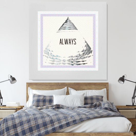 Altijd Piramide Canvas Afdruk (Insitu (Slaapkamer))