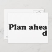 Altijd plannen briefkaart (Voorkant / Achterkant)