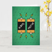 Altijd positieve quotes kaart (Gele Bloem)