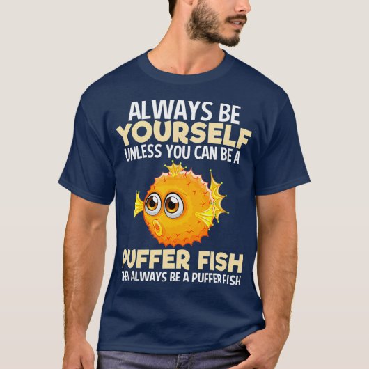 Altijd Puffer-Zee-visjes T-shirt (Voorkant)