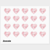 Altijd Roze Liefde Hart Sticker (Vel)