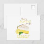 Altijd ruimte voor dessert briefkaart (Voorkant / Achterkant)