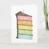 Altijd ruimte voor een Cake Birthday-kaart Kaart (Voorkant)