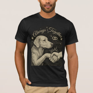 Altijd samen" hondenvriendschap t-shirt