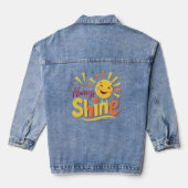 Altijd schitteren denim jacket (Achterkant)