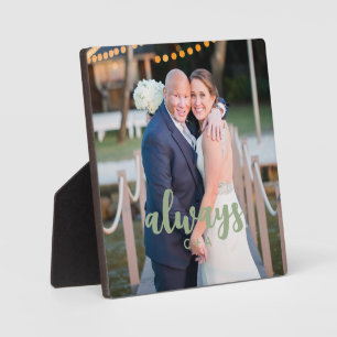 Altijd Script Overlay Gepersonaliseerde Koppelfoto Fotoplaat