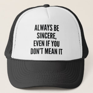 Altijd sincere trucker pet