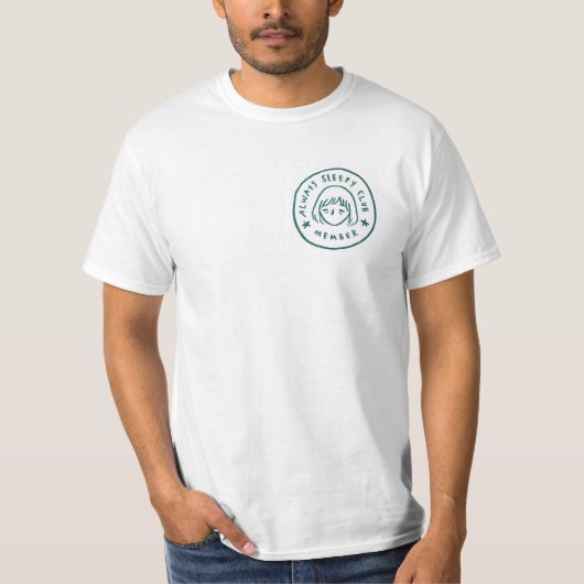 Altijd slaperig clublid Classic T-shirt (Voorkant)
