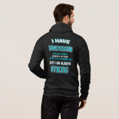 Altijd sterk... Dysautonomia Hoodie (Achterkant volledig)