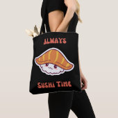 Altijd Sushi Time Kawaii Sushi canvas tas (Dichtbij)