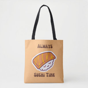Altijd Sushi Time Kawaii Sushi canvas tas