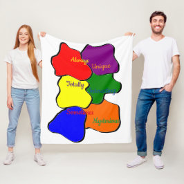 Altijd unieke Autisme fleece deken