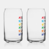 Altijd unieke Neurodiversiteit Acceptatie Kunst Blikvorm Glas (Rechts)