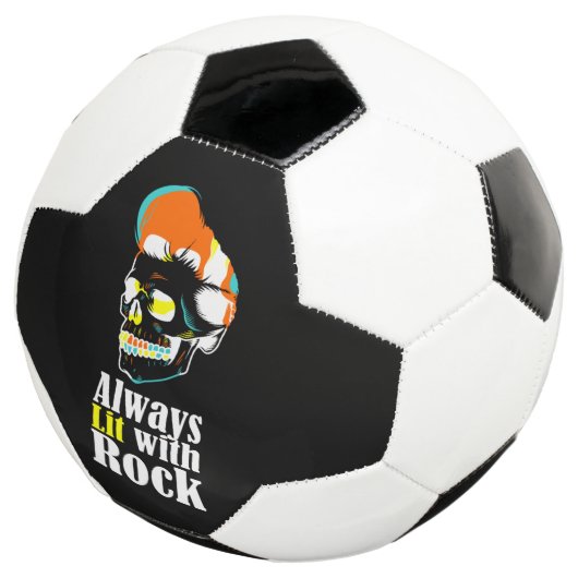 Altijd verlicht met rots voetbal (Drie kwart)