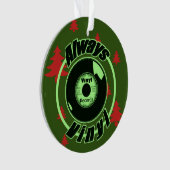 Altijd Vinyl-Kerstmis 2 Ornament (voorkant)