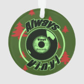 Altijd Vinyl-Kerstmis 2 Ornament (achterkant)