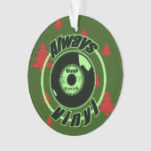 Altijd Vinyl-Kerstmis 2 Ornament (voorkant)