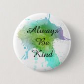 Altijd waterverf speld ronde button 5,7 cm (Voorkant)