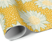 Altijd zonnebloem geel cadeaupapier (Rol Hoek)