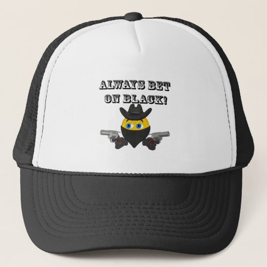 Altijd zwart kopen trucker pet (Voorkant)