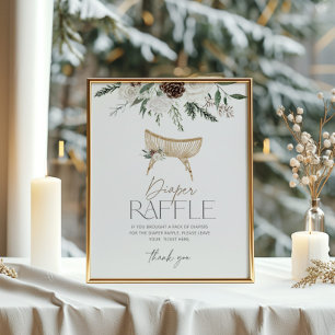 Altijdgroen Baby het is koud buiten luierloterij P Poster