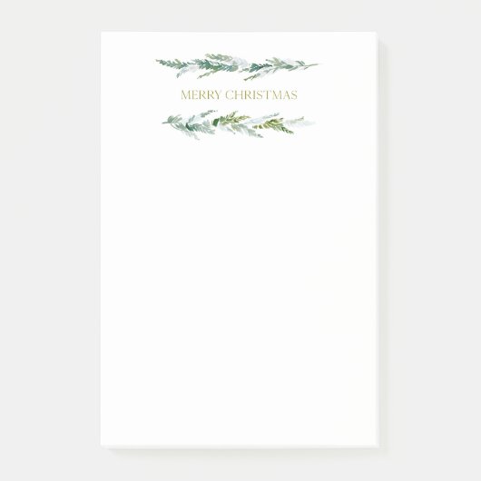 Altijdgroen Prettig Kerstfeest Post-it® Notes (Voorkant)
