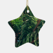 Altijdgroene naaldboom conifeer keramisch ornament (Rechts)