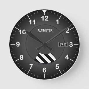 Altimeter Clock Ronde Klok