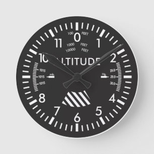 Altimeter Wall Clock Ronde Klok