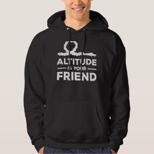 Altitude is je vriend vliegtuig vliegende kleding hoodie