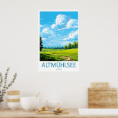 Altmhlsee Vintage Travel Poster Ski National Park (Cuisine)