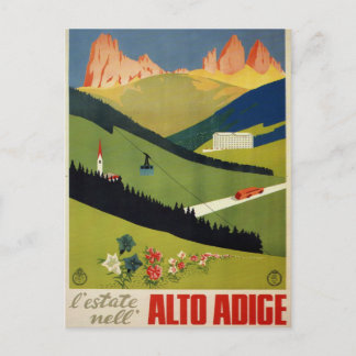 Alto Adige (Zuid-Tirol) Italy Vintage Travel Briefkaart