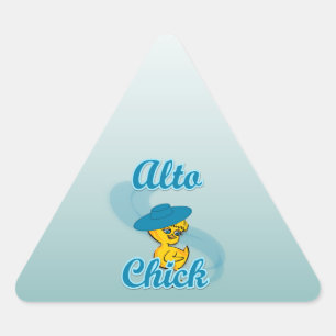 Alto Chick #3 Driehoek Sticker