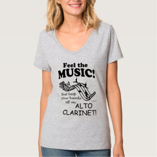 Alto Clarinet ziet de muziek T-shirt