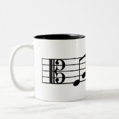 Alto Clef Fab Dad Coffee Mok Muzieknoten (Links)